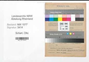 Entnazifizierung Otto Schart , geb. 26.10.1897 (Polizist)
