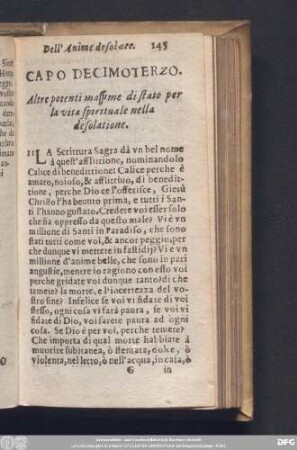 Capo Decimoterzo. Altre potenti massime di stato per la vita spirituale nella desolatione.