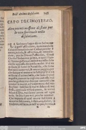 Capo Decimoterzo. Altre potenti massime di stato per la vita spirituale nella desolatione.