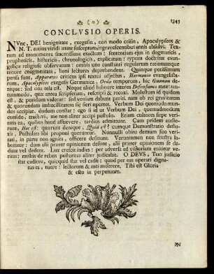 Conclusio Operis
