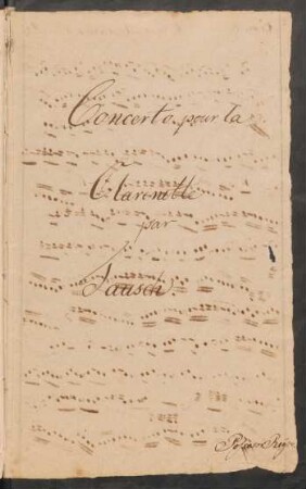 Konzerte; cl, orch; Es-Dur