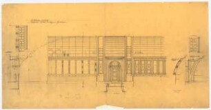 Warenhaus Wertheim, Leipziger Straße, Berlin 3. Bauabschnitt: Galerie 4.OG: Wandansicht
