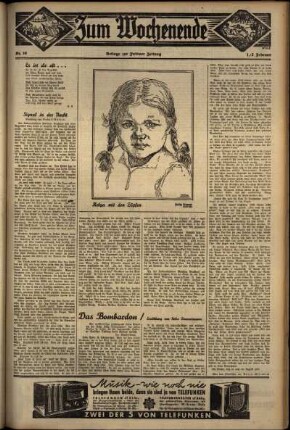 Zweite Ausgabe vom Sonntag, den 02. Februar 1936.