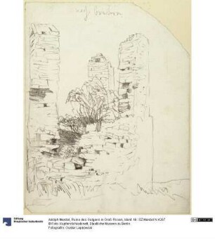 Ruine des Galgens in Groß Rosen