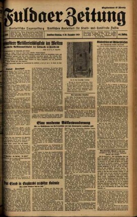 Ausgabe vom Samstag, den 09. Dezember 1939.