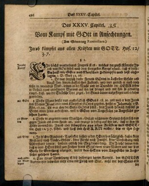 496-512, Das XXXV. Capitel
