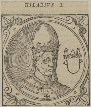 Bildnis von Papst Hilarius I.
