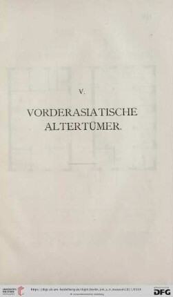 V. Vorderasiatische Altertümer
