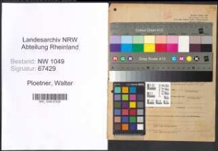 Entnazifizierung Walter Ploetner , geb. 17.04.1906 (Lehrer)