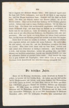 Die britischen Inseln.