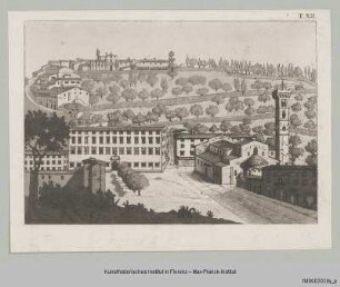 Giuseppe del Rosso, Una giornata d'istruzione a Fiesole : Vedute der Piazza Mino da Fiesole in Fiesole