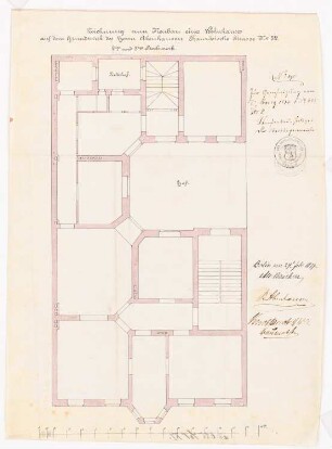 Wohnhaus B. Abenhausen, Berlin-Mitte: Grundriss 2./3.OG