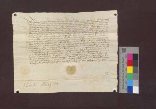 Roman Schopp von Merdingen reversiert gegen das Deutsch-Ordens-Haus zu Freiburg wegen der ihm übertragenen Frühmeßpfründe zu Merdingen.