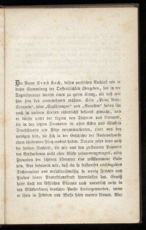 Vorwort mit der Biographie des Dichters