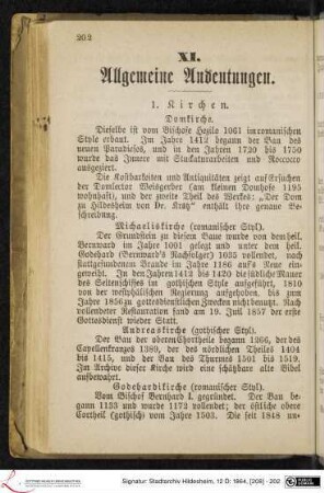 XI. Allgemeine Andeutungen.