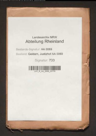 Lenard Theunissen gegen Belken Smits wegen des Besitzes der Hüls-Kathe bei Wankum