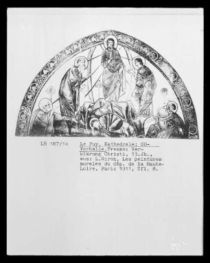 Puy, Le: Cathédrale Notre-Dame du Puy, Vorhalle (Südost), Fresko mit Verklärung Christi