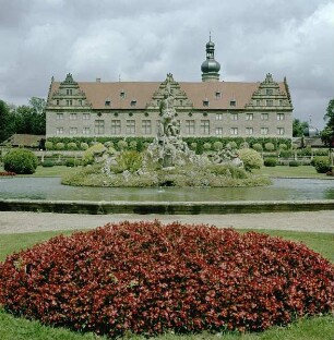Weikersheim. Schloß. Saaltrakt, Gartenseite von Süden