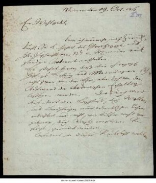 Brief von C. G. Voigt an Fries