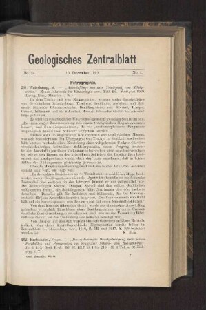 15. Dezember 1919. No. 4.