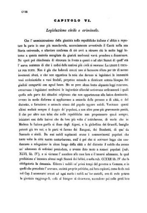 Capitolo VI. Legislazione civile e criminale.