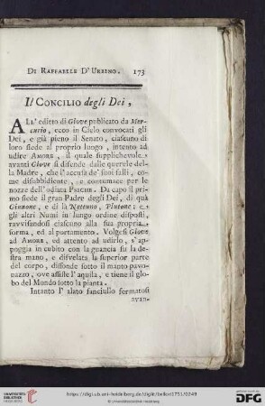 Il Concilio degli Dei