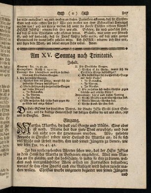 807-810, Inhalt; Eingang; Evangelium