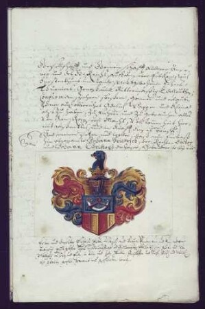Adelsbrief für Dr. jur. Johann Friedrich Jäger u. seinen Bruder Johann Christoph (Abschrift von 1709)