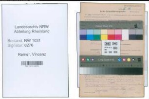 Entnazifizierung Vincenz Remer , geb. 30.04.1887 (Lehrer)