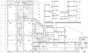 Stuttgart Hbf: Neubau Basagebäude - Schnitt Achse Q-Q Nebengeb.