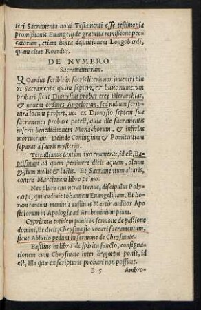 De Numero Sacramentorum.