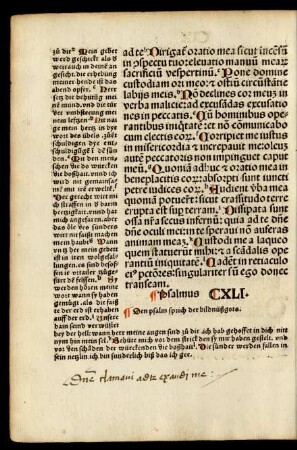 Psalmus CXLI. - Psalmus. CL.