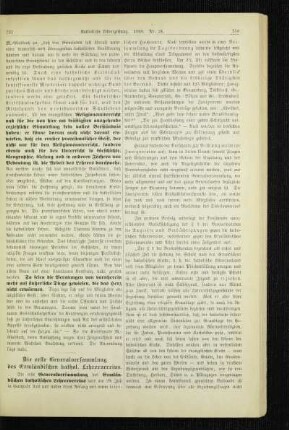 ¬Die¬ erste Generalversammlung des Ermländischen kathol. Lehrervereins