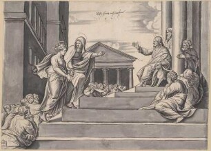 Maria führt Magdalena zu Christus