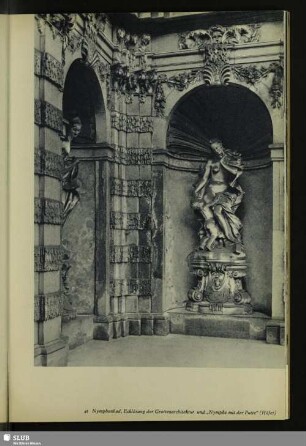 41 Nymphenbad, Ecklösung der Grottenarchitektur und „Nymphe mit der Putte“ (Höfer)