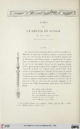 2. Pér. 35.1887: Études sur le meuble en France au XVIe siècle, 7
