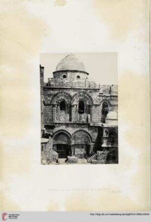 Entrance of the Church of the Holy Sepulchre