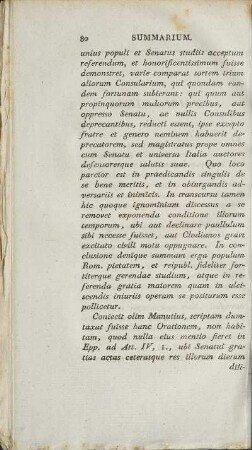 [Oratio Ad Quirites Post Reditum.] [unvollständig]