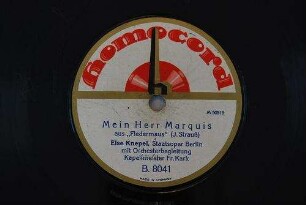 Mein Herr Marquis : aus "Fledermaus" / (J. Strauß)