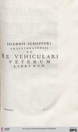 De re vehiculari veterum