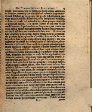 Diss. med. inaug. de circulatione sanguinis