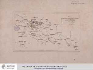 Operations-Charte für die ersten Ereignisse des Feldzuges von 1761 in Schlesien.[Berlin, ca.1850]
