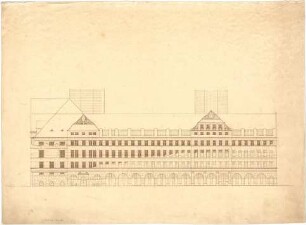 Billing, Hermann; Dresden (Sachsen); Rathaus - Rückfassade (Teilansicht)