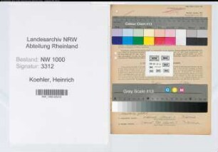 Entnazifizierung Heinrich Koehler, geb. 16.04.1891 (Lehrer)