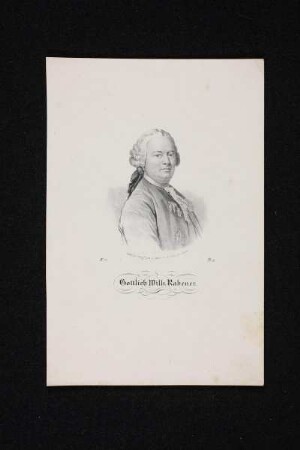 Bildnis des Gottlieb Wilh. Rabener