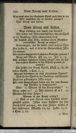 Vom Kreutz und Leiden