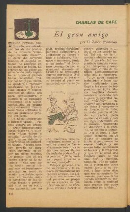El gran amigo : Charlas de café