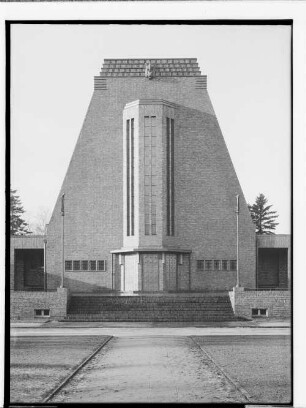 Krematorium Ohlsdorf (Hamburg-Ohlsdorf): Gebäudeteilansicht : SchumacherWV Nr. 280