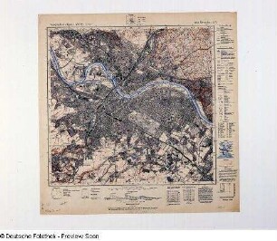 Topographische Karte Dresden, Ausgabe 1941 (mit Legende). 4948 [N° 66] (1:25 000)