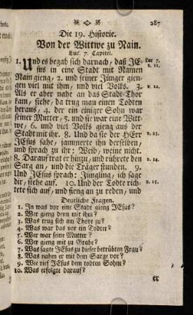 287-297, Die 19. - 22. Historie